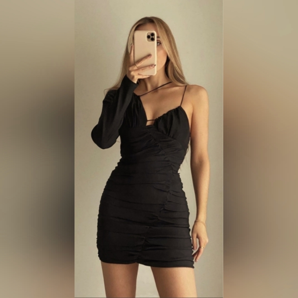zara | asymmetric dress